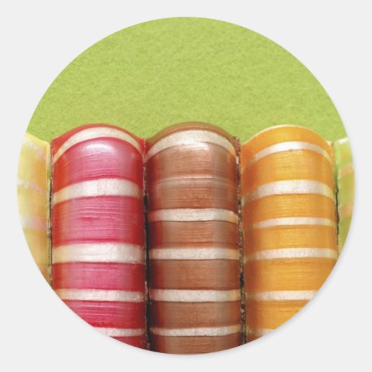 棒つきキャンデーシール ラウンドシール (正面)