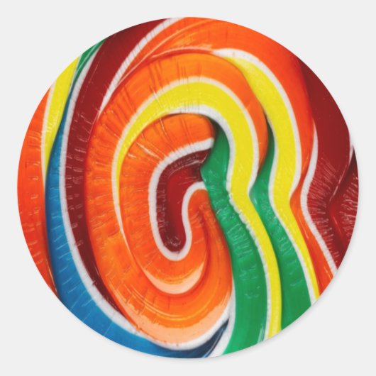 棒つきキャンデーシール ラウンドシール (正面)