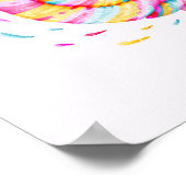 棒つきキャンデースウィートキャンディイラストレーション ポスター (角)