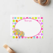 棒つきキャンデースウィートショッペサンキューカード ノートカード (正面/裏面インサイチュ)