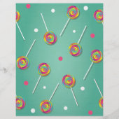 棒つきキャンデースタイルキャンディケータリングビジネスフライヤー チラシ (裏面)