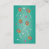 棒つきキャンデースタイルキャンディケータリング名刺 名刺 (裏面)