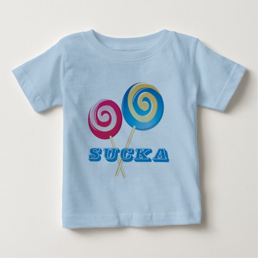 棒つきキャンデースッカ ベビーTシャツ (正面)
