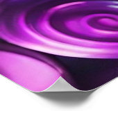 棒つきキャンデーズインシェードオブパープルとティール（緑がかった色） ポスター (角)