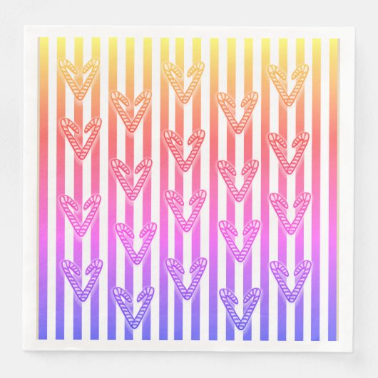 棒つきキャンデーハートストライプ (正面)
