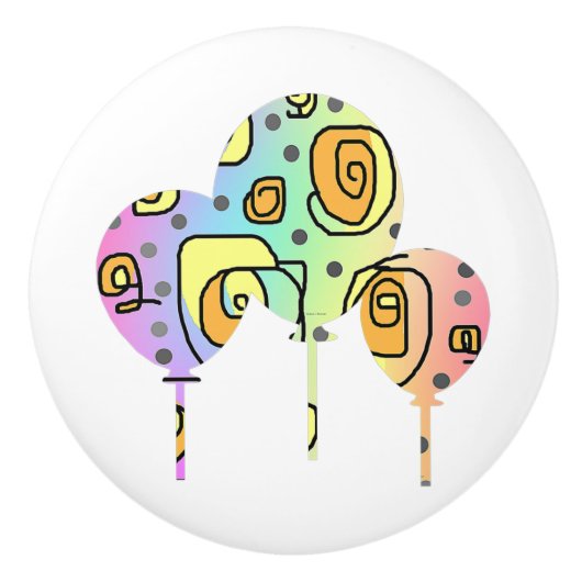 棒つきキャンデーバルーン セラミックノブ (正面)