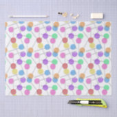 棒つきキャンデーパターン甘い御馳走ティッシュペーパー 薄葉紙 (クラフト)