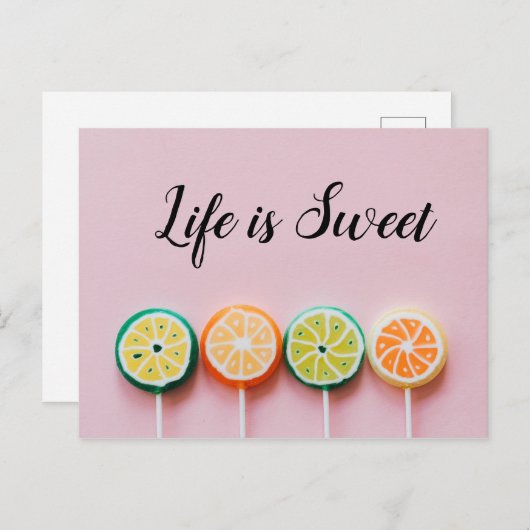 棒つきキャンデーポストカード ポストカード (正面/裏面)