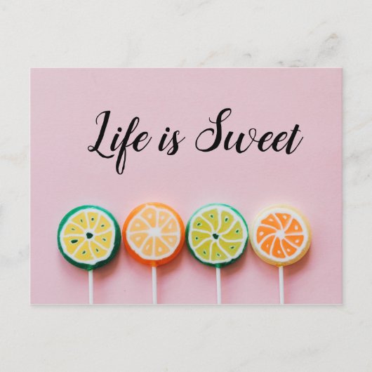 棒つきキャンデーポストカード ポストカード (正面)