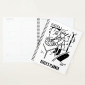 棒つきキャンデーマンがピザをスライスするプランナー プランナー手帳 (ディスプレー)