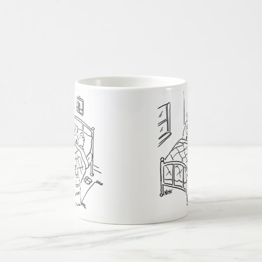 棒つきキャンデーマンが棒つきキャンデーと寝ている コーヒーマグカップ (中央)