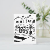 棒つきキャンデーマンが棒つきキャンデーを抑制バリアとして使用 ポストカード (スタンド正面)