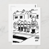 棒つきキャンデーマンが棒つきキャンデーを抑制バリアとして使用 ポストカード (正面/裏面)