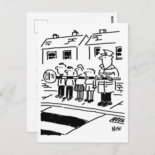 棒つきキャンデーマンが棒つきキャンデーを抑制バリアとして使用 ポストカード (正面/裏面)