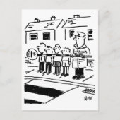 棒つきキャンデーマンが棒つきキャンデーを抑制バリアとして使用 ポストカード (正面)