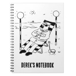 棒つきキャンデーマンは日光浴をしている。シュレアル ノートブック