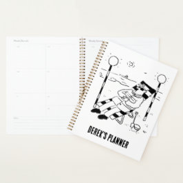 棒つきキャンデーマンは日光浴をしている。超現実的プランナー プランナー手帳