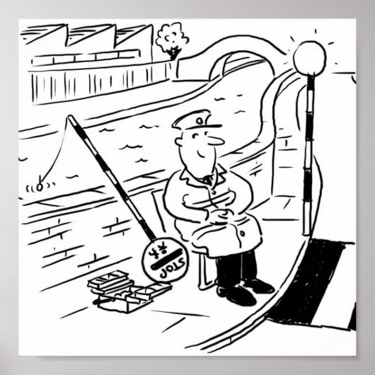 棒つきキャンデーマンは運河の魚釣りである ポスター (正面)