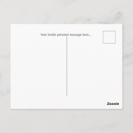 棒つきキャンデーマンは騎士道だ ポストカード (裏面)