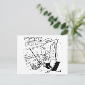 棒つきキャンデーマンは魚釣りと棒つきキャンデー ポストカード (スタンド正面)