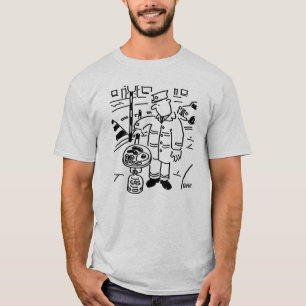 棒つきキャンデーマン調理師ブレックファーストユーズ棒つきキャンデー Tシャツ