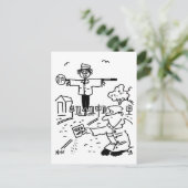 棒つきキャンデーマン・イズ・ガーデニング ポストカード (スタンド正面)