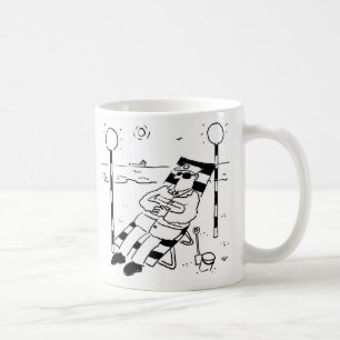 棒つきキャンデーマン·サンバスティング·ア·サーリアル·イラストレー コーヒーマグカップ