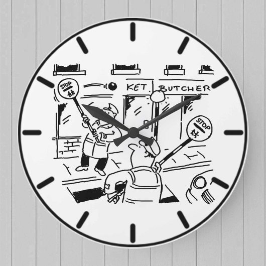 棒つきキャンデーメン遊ズ・テニス ラージ壁時計