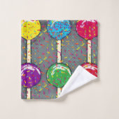 棒つきキャンデーラブ バスタオルセット (ウォッシュタオル)