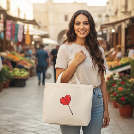 棒つきキャンデーラージトートバッグ ミニトートバッグ