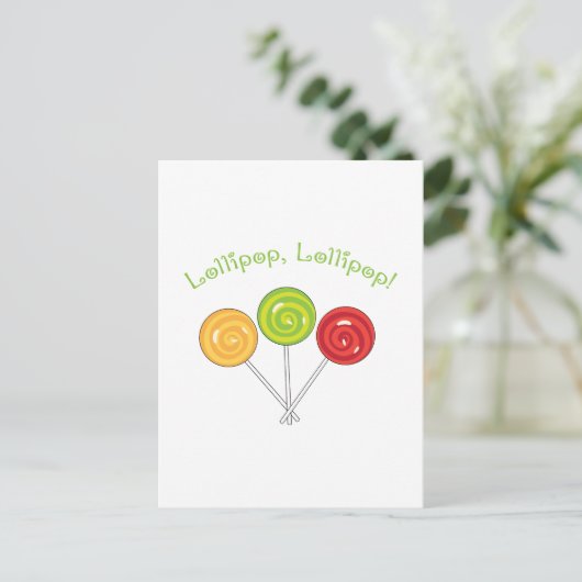 棒つきキャンデー棒つきキャンデー ポストカード (スタンド正面)