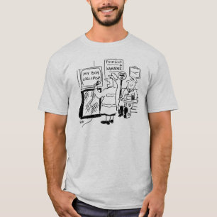 棒つきキャンデー男と女がカラオケ Tシャツ