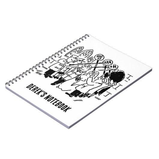 棒つきキャンデー男と結婚する男 ノートブック (左側)