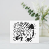 棒つきキャンデー男と結婚する男 ポストカード (スタンド正面)