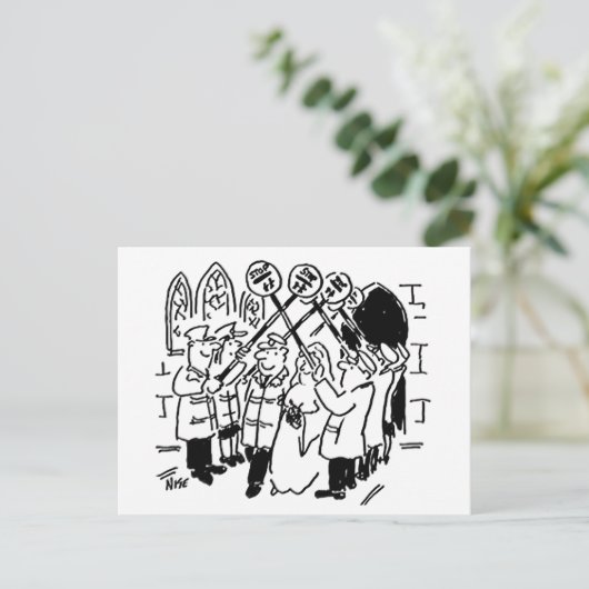 棒つきキャンデー男と結婚する男 ポストカード (スタンド正面)