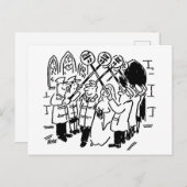 棒つきキャンデー男と結婚する男 ポストカード (正面/裏面)