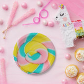 棒つきキャンデー紙プレート ペーパープレート (パーティー)