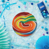 棒つきキャンデー紙プレート ペーパープレート (パーティー)