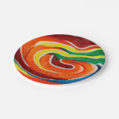 棒つきキャンデー紙プレート ペーパープレート (アングル)