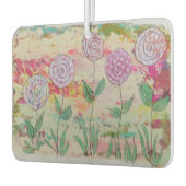 棒つきキャンデー花 カーエアーフレッシュナー (左)