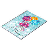 棒つきキャンデー菓子レシピ手帳 ノートブック (左側)