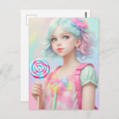 棒つきキャンデー ポストカード (正面/裏面)