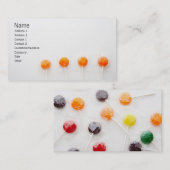 棒つきキャンデー、両面 名刺 (正面/裏面)