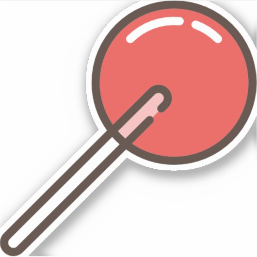 棒つきキャンデー-1 シール (正面)