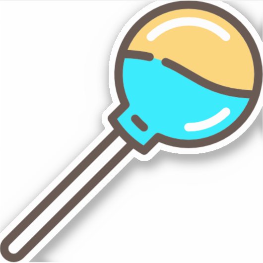 棒つきキャンデー-2 シール (正面)