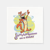 棒でイグアナを跳び上げ!™ スタンダードカクテルナプキン (正面)