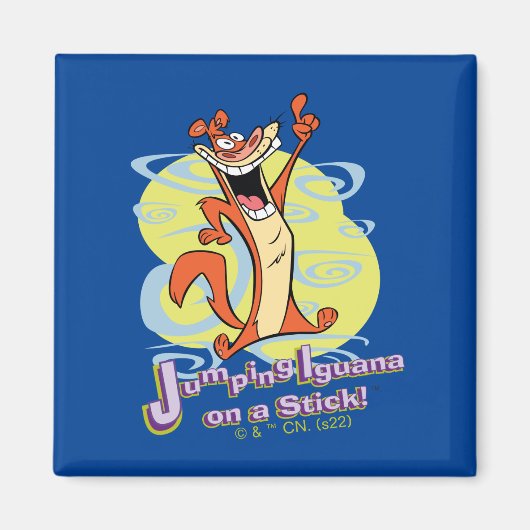 棒でイグアナを跳び上げ!™ マグネット (正面)