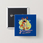 棒でイグアナを跳び上げ！™ 缶バッジ (正面&裏面)