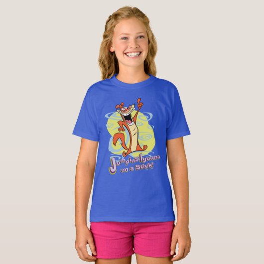 棒でイグアナを跳び上げ！™ Tシャツ (正面フル)