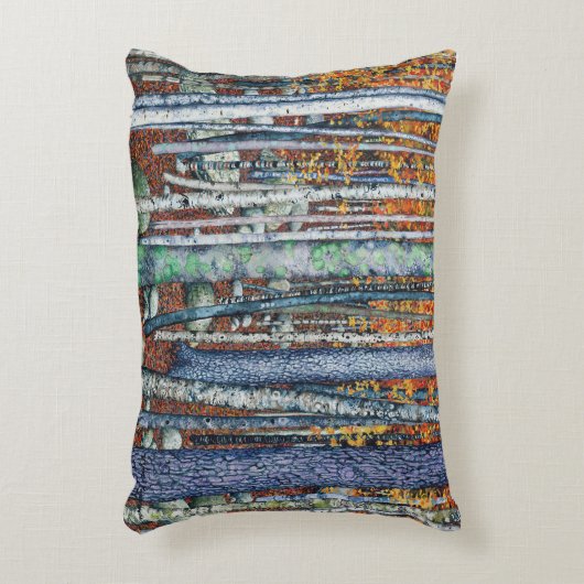 棒と石の枕 アクセントクッション (正面(垂直))